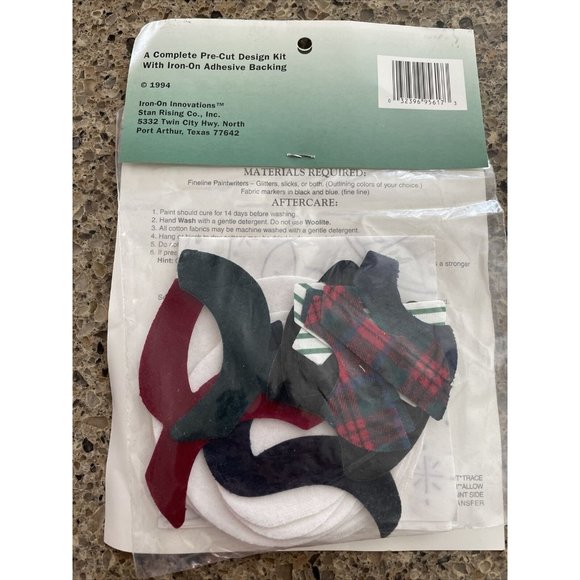 Vintage A Stan Rising Productions Innovations Holiday Snowman Pre-cut Iron-On - Picture 2 of 8